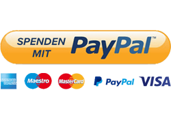 Spende per PayPal oder Kreidtkarte