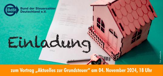 Vortrag ”Aktuelles zur Grundsteuer“