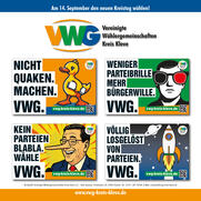 Wahlkampf-Flyer zur Kommunalwahl